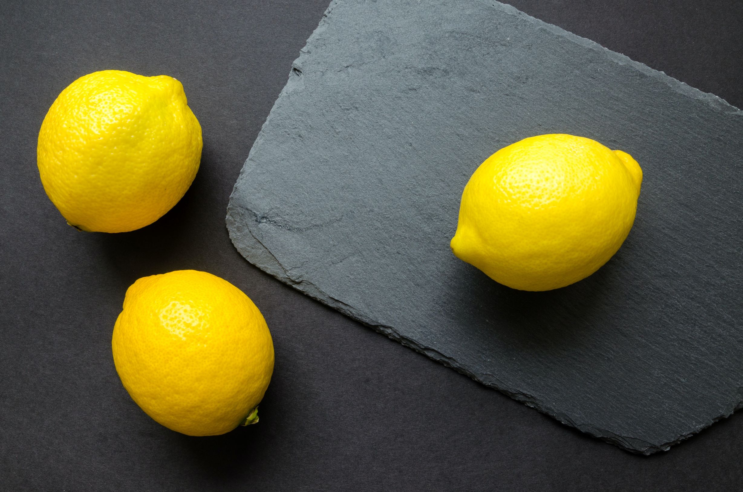 lemon, an acidic fruit